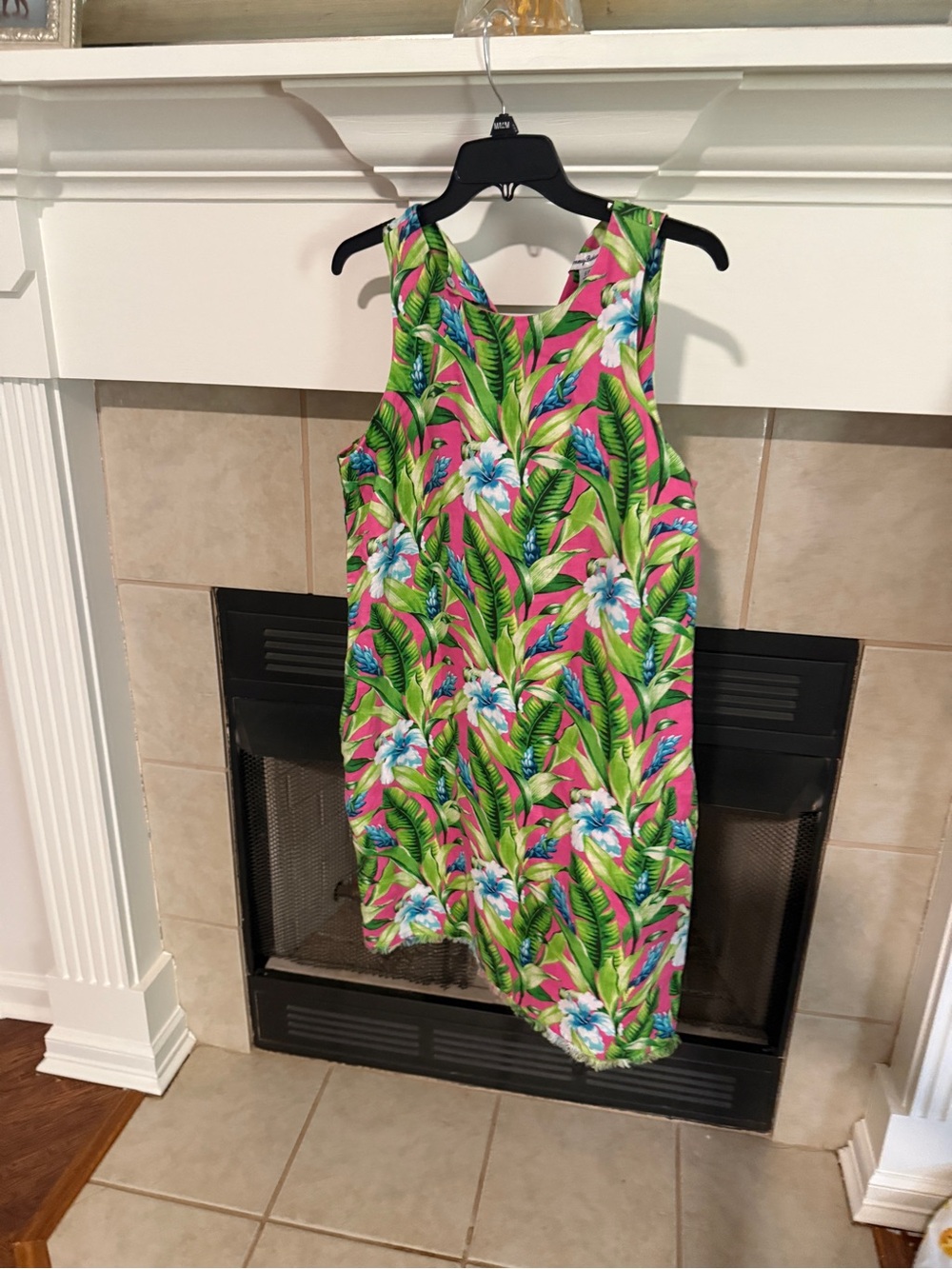 Tommy Bahama Pink Tropical Leaf & Floral Sundress